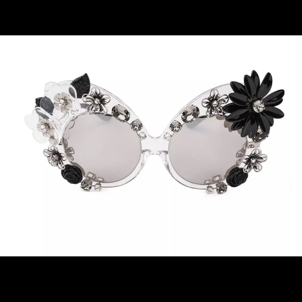 In search of : Dolce & GABBANA DG4292 Oversize Jeweled
 Sunglasses Flowers 09429